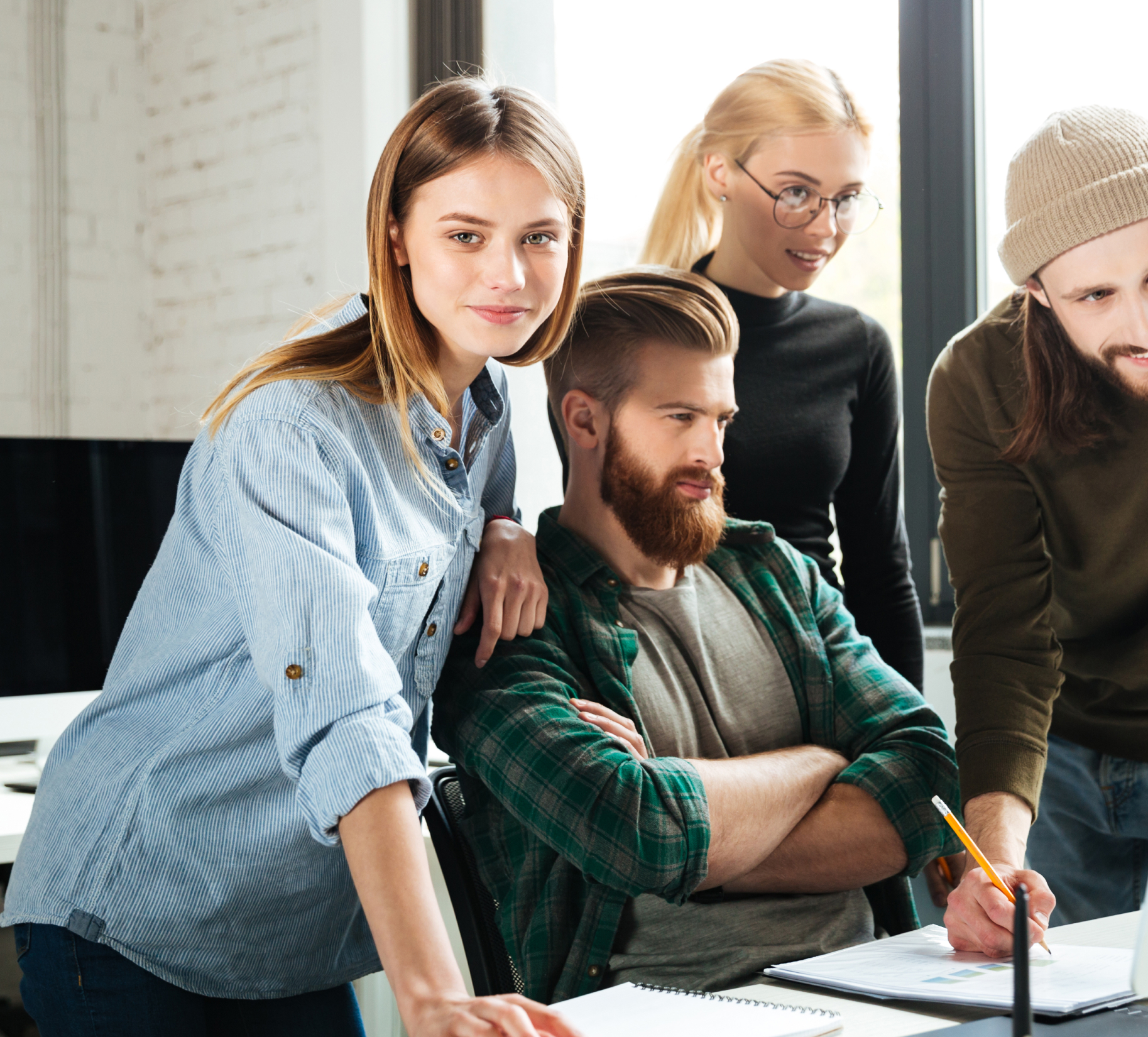 Team working with IoT solutions