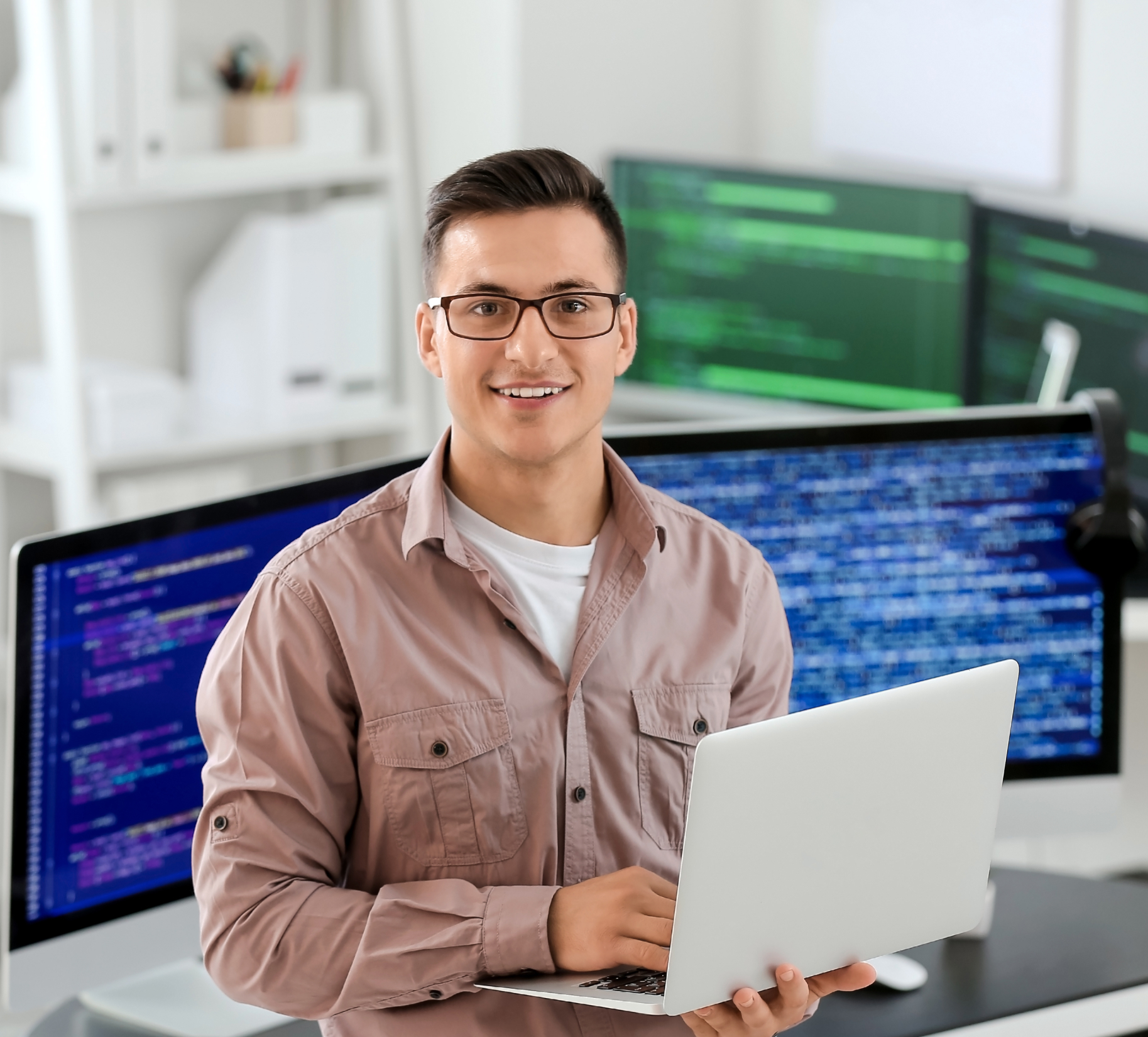 Team working with IoT solutions